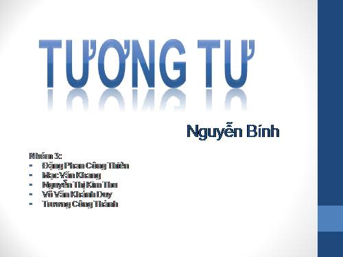 Tuần 24. Đọc thêm: Tương tư