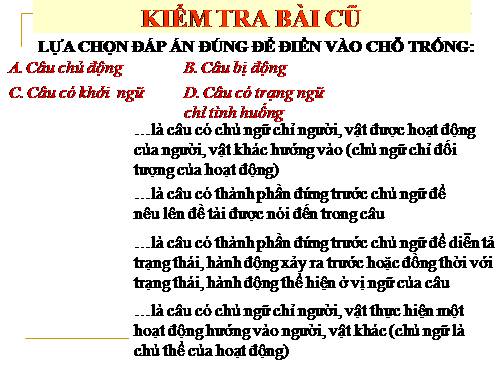 Tuần 16. Thực hành về sử dụng một số kiểu câu trong văn bản