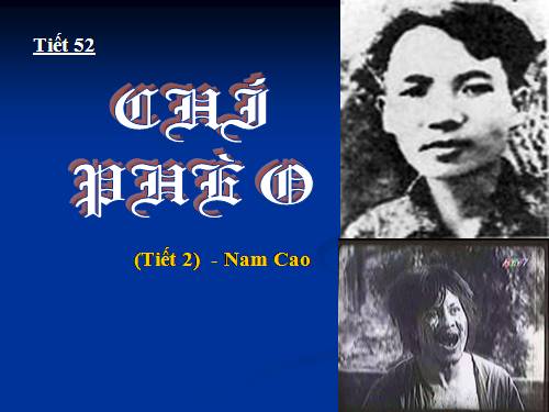 Tuần 13. Chí Phèo