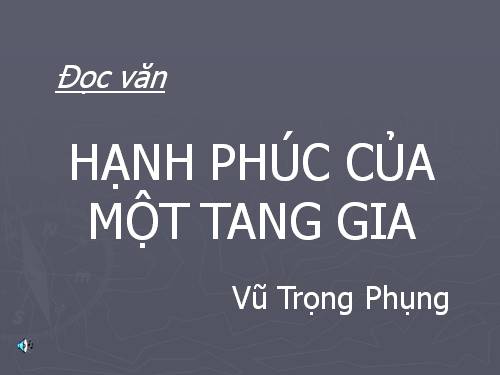 Tuần 12. Hạnh phúc của một tang gia