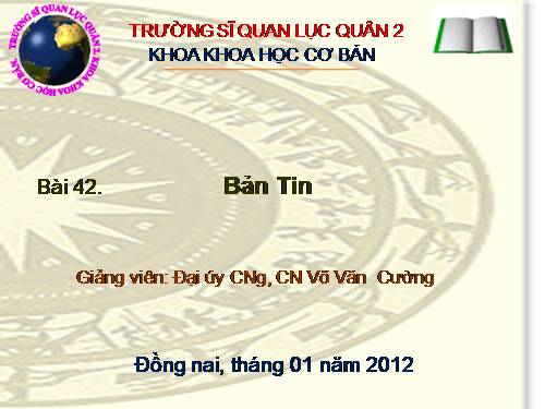 Tuần 14. Bản tin