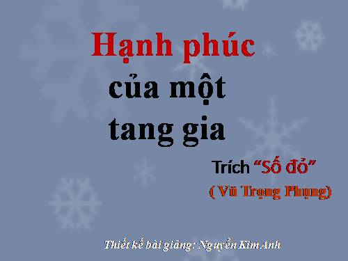 Tuần 12. Hạnh phúc của một tang gia