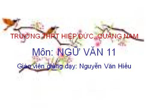 Tuần 17. Tình yêu và thù hận