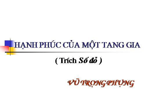 Tuần 12. Hạnh phúc của một tang gia