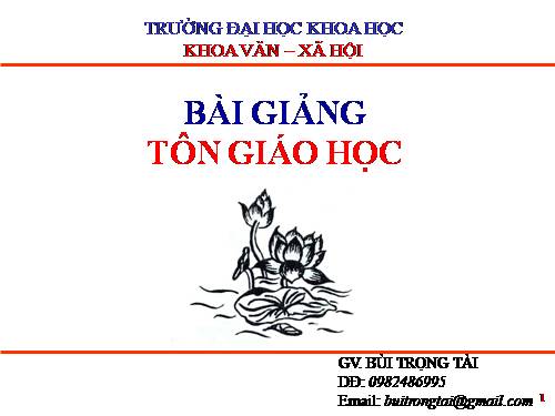 tôn giáo học đại cương