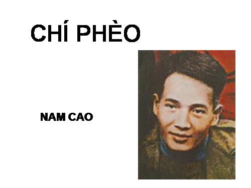 Tuần 13. Chí Phèo