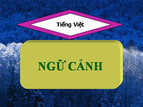 Tuần 10. Ngữ cảnh