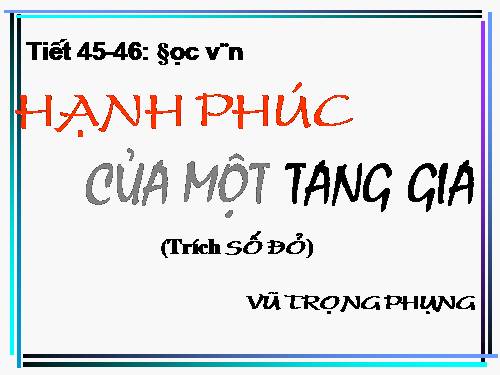 Tuần 12. Hạnh phúc của một tang gia