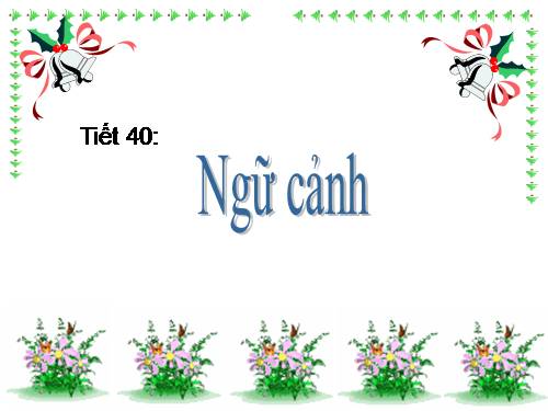 Tuần 10. Ngữ cảnh