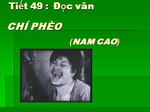 Tuần 13. Chí Phèo