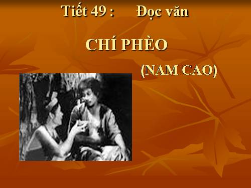 Tuần 13. Chí Phèo