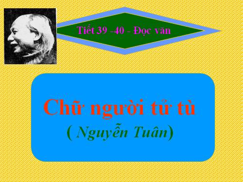 Tuần 11. Chữ người tử tù