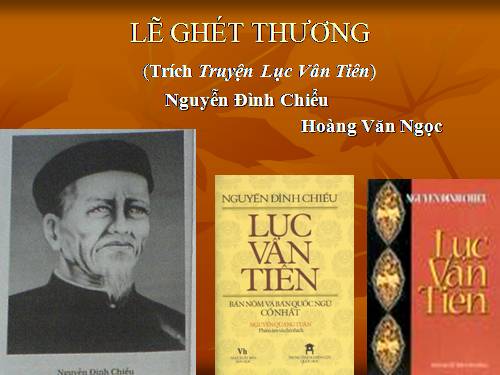 Tuần 5. Lẽ ghét thương