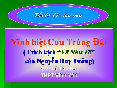 Tuần 16. Vĩnh biệt Cửu Trùng Đài