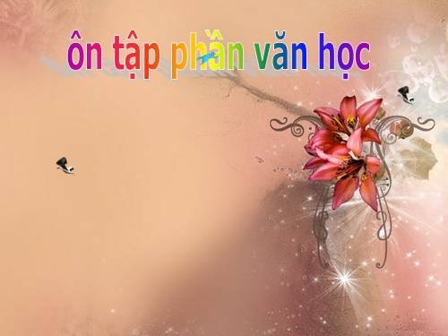 Tuần 17. Ôn tập phần Văn học