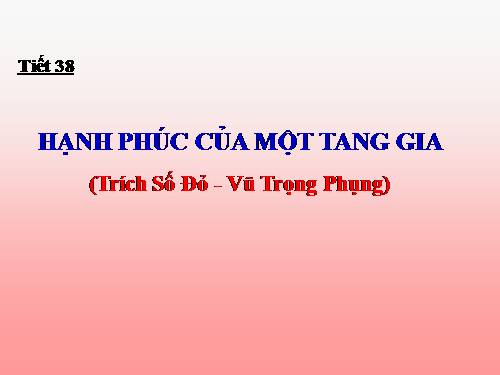 Tuần 12. Hạnh phúc của một tang gia