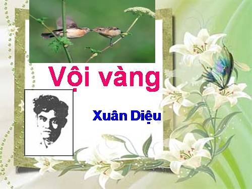 Tuần 21. Vội vàng