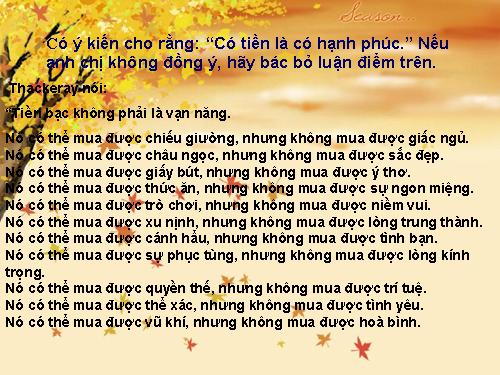 Tuần 21. Thao tác lập luận bác bỏ