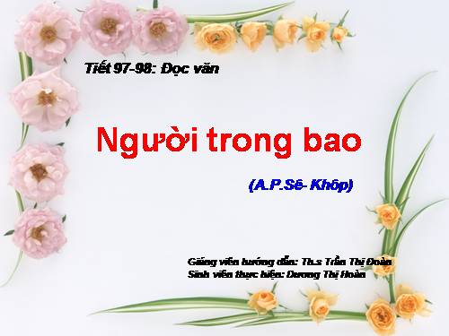 Tuần 27. Người trong bao