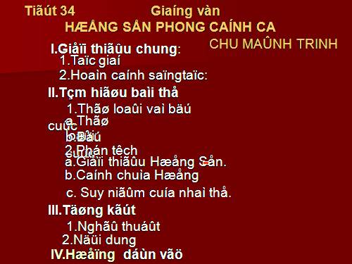 Tuần 5. Đọc thêm: Bài ca phong cảnh Hương Sơn (Hương Sơn phong cảnh ca)