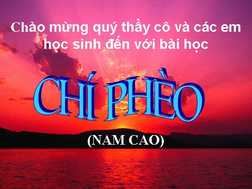 Tuần 13. Chí Phèo