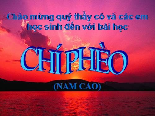 Tuần 13. Chí Phèo