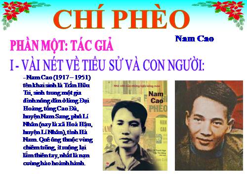 Tuần 13. Chí Phèo