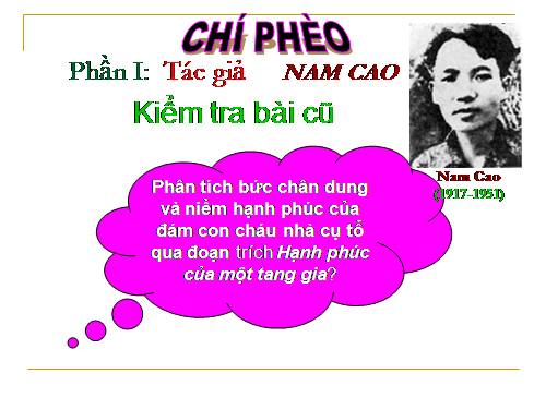 Tuần 13. Chí Phèo