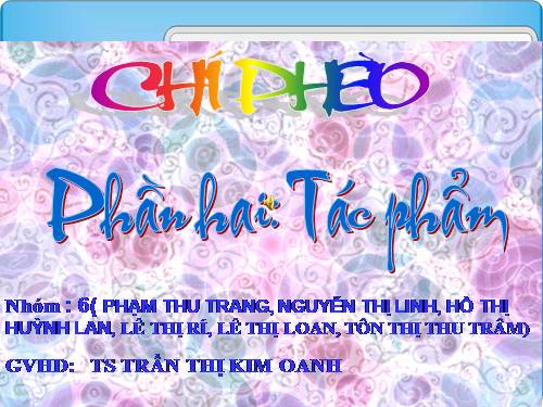 Tuần 13. Chí Phèo