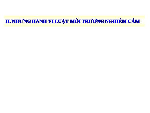 phổ biến luật môi trường