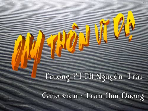 Tuần 23. Đây thôn Vĩ Dạ