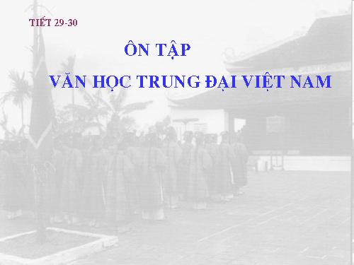 Tuần 8. Ôn tập văn học trung đại Việt Nam