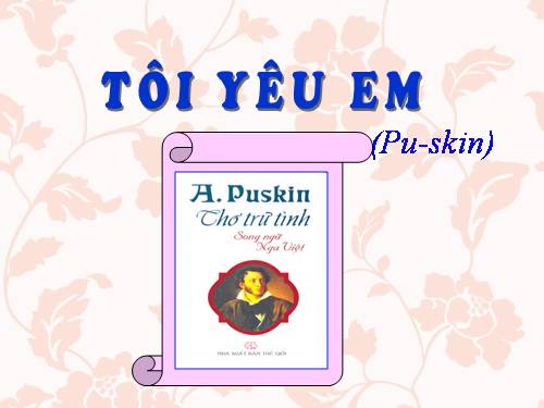 Tuần 26. Tôi yêu em