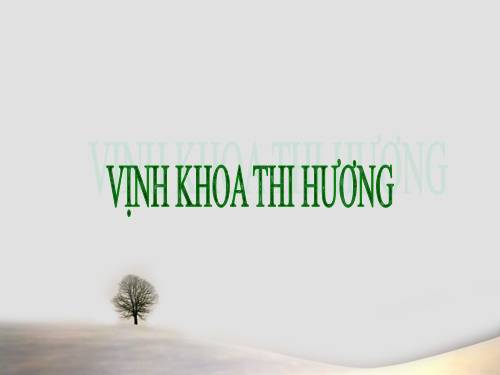 Tuần 3. Đọc thêm: Vịnh khoa thi Hương