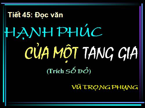 Tuần 12. Hạnh phúc của một tang gia