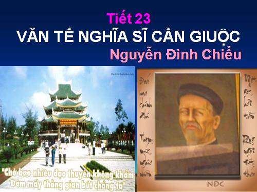 Tuần 6. Văn tế nghĩa sĩ cần Giuộc