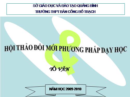 Đổi mới phương pháp dạy học