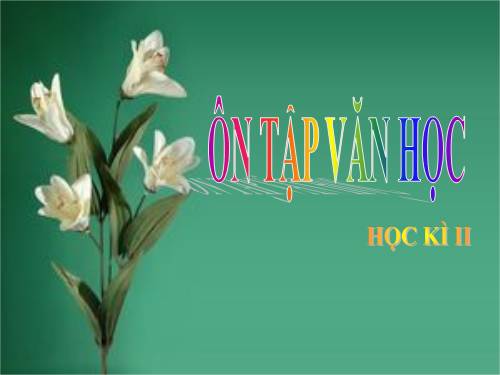 Tuần 17. Ôn tập phần Văn học