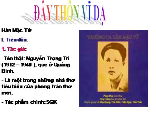 Tuần 23. Đây thôn Vĩ Dạ