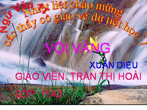 Tuần 21. Vội vàng