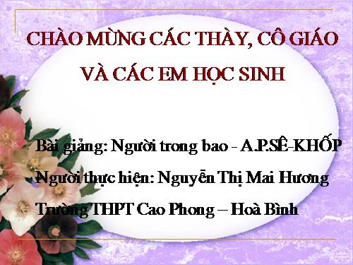 Tuần 27. Người trong bao