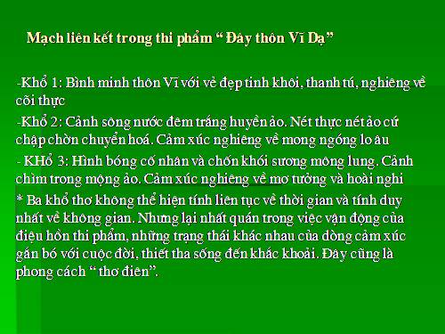 Tuần 23. Đây thôn Vĩ Dạ