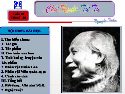 Tuần 11. Chữ người tử tù