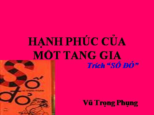 Tuần 12. Hạnh phúc của một tang gia