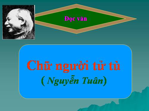 Tuần 11. Chữ người tử tù