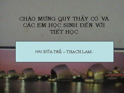 Tuần 10. Hai đứa trẻ