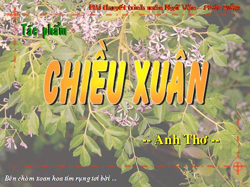 Tuần 24. Đọc thêm: Chiều xuân