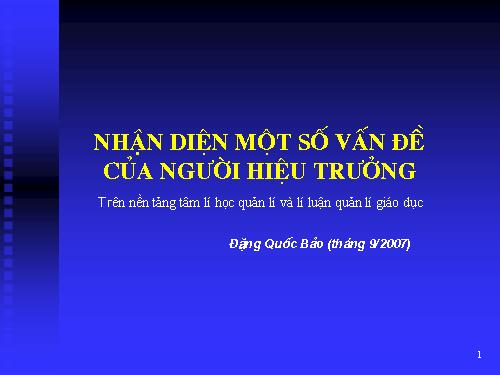 nhan dien mot so van de....