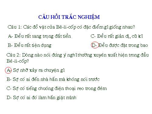 Tuần 27. Người trong bao