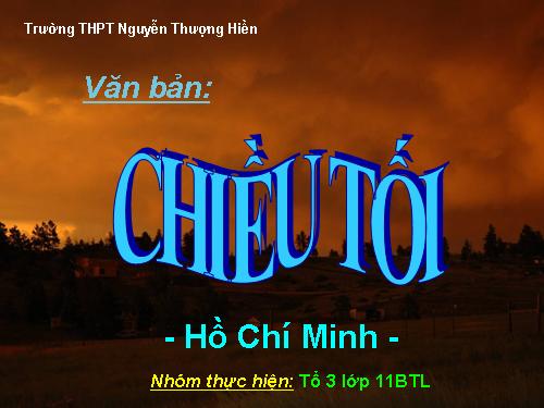 Tuần 23. Chiều tối (Mộ)